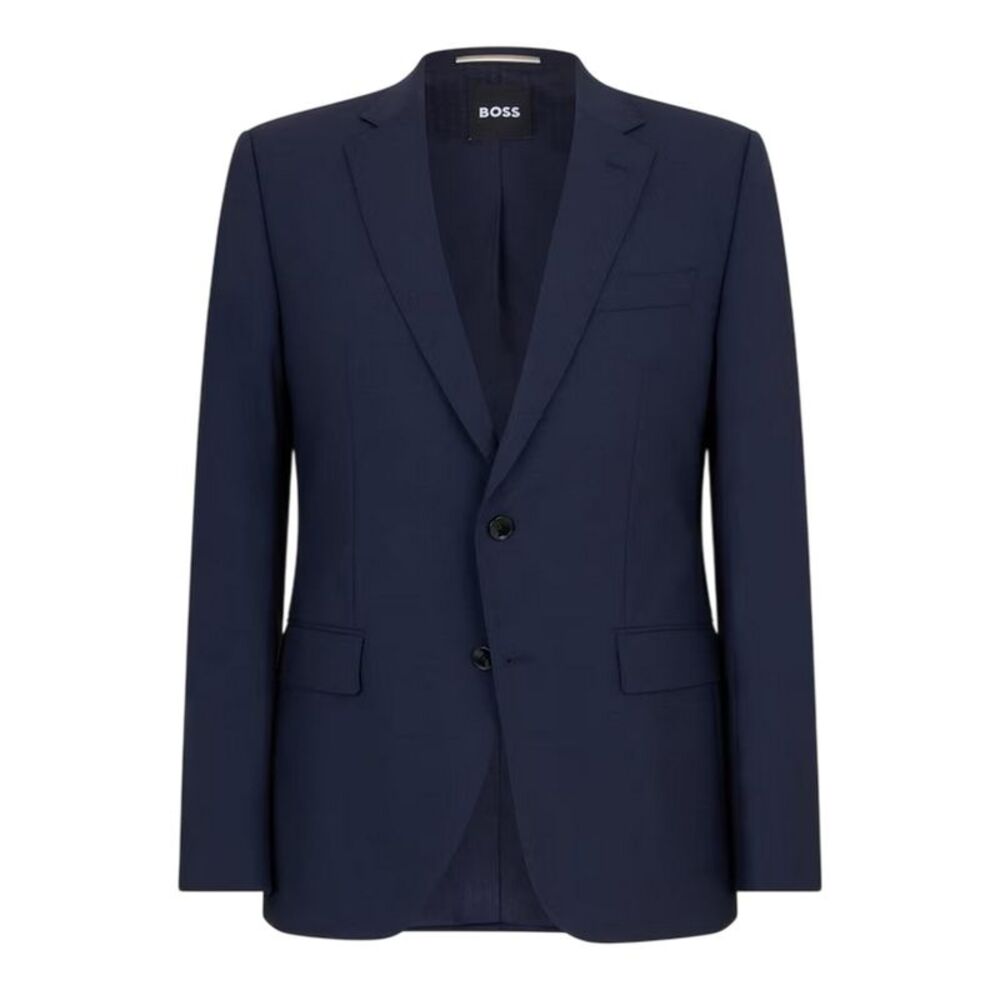 Boss Mens Lapel Collar Suit Jacket / Blue